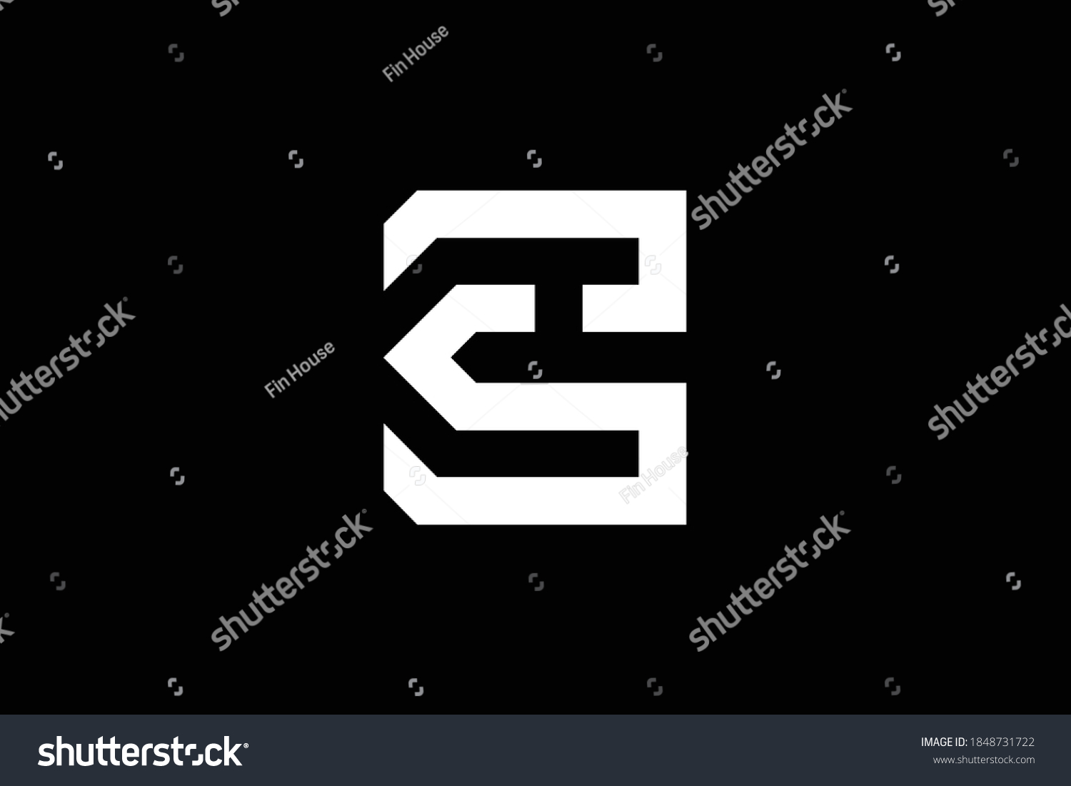 BS letter logo design on luxury background. SB - Royalty Free Stock ...