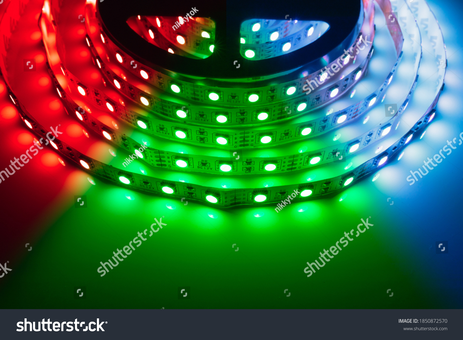 multicolor rgb led light strip roll #1850872570