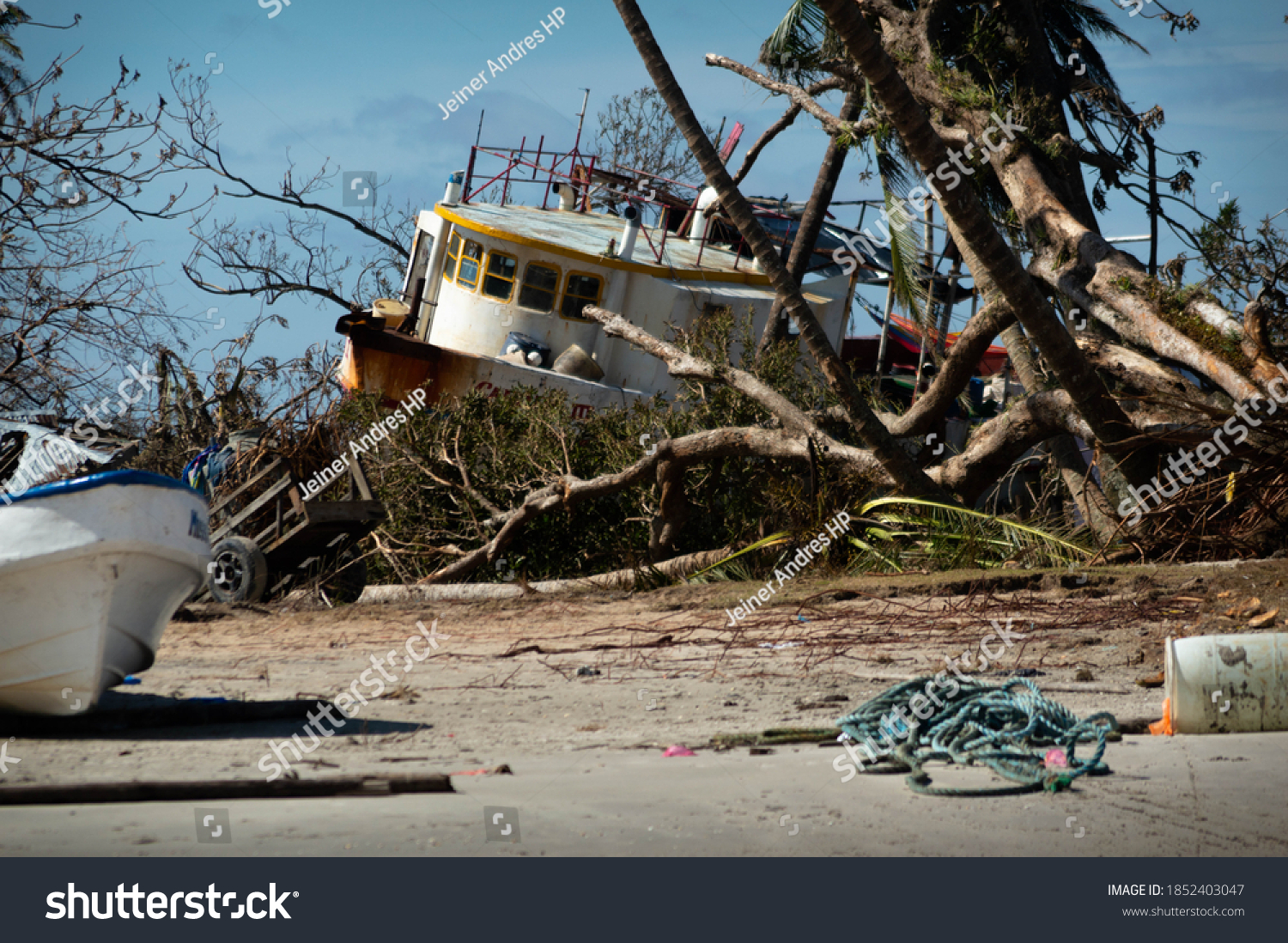 Wawa Bar in rubble after Hurricane Eta Path #1852403047