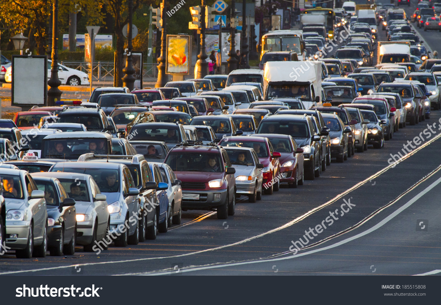 cars, city traffic, traffic jams, a stream of cars #185515808