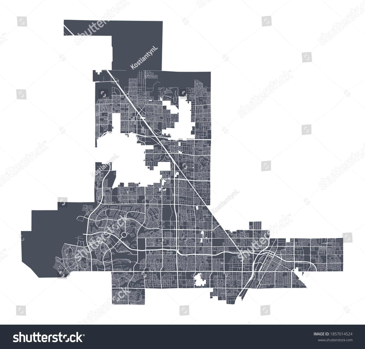 Las Vegas map. Detailed vector map of Las Vegas - Royalty Free Stock ...