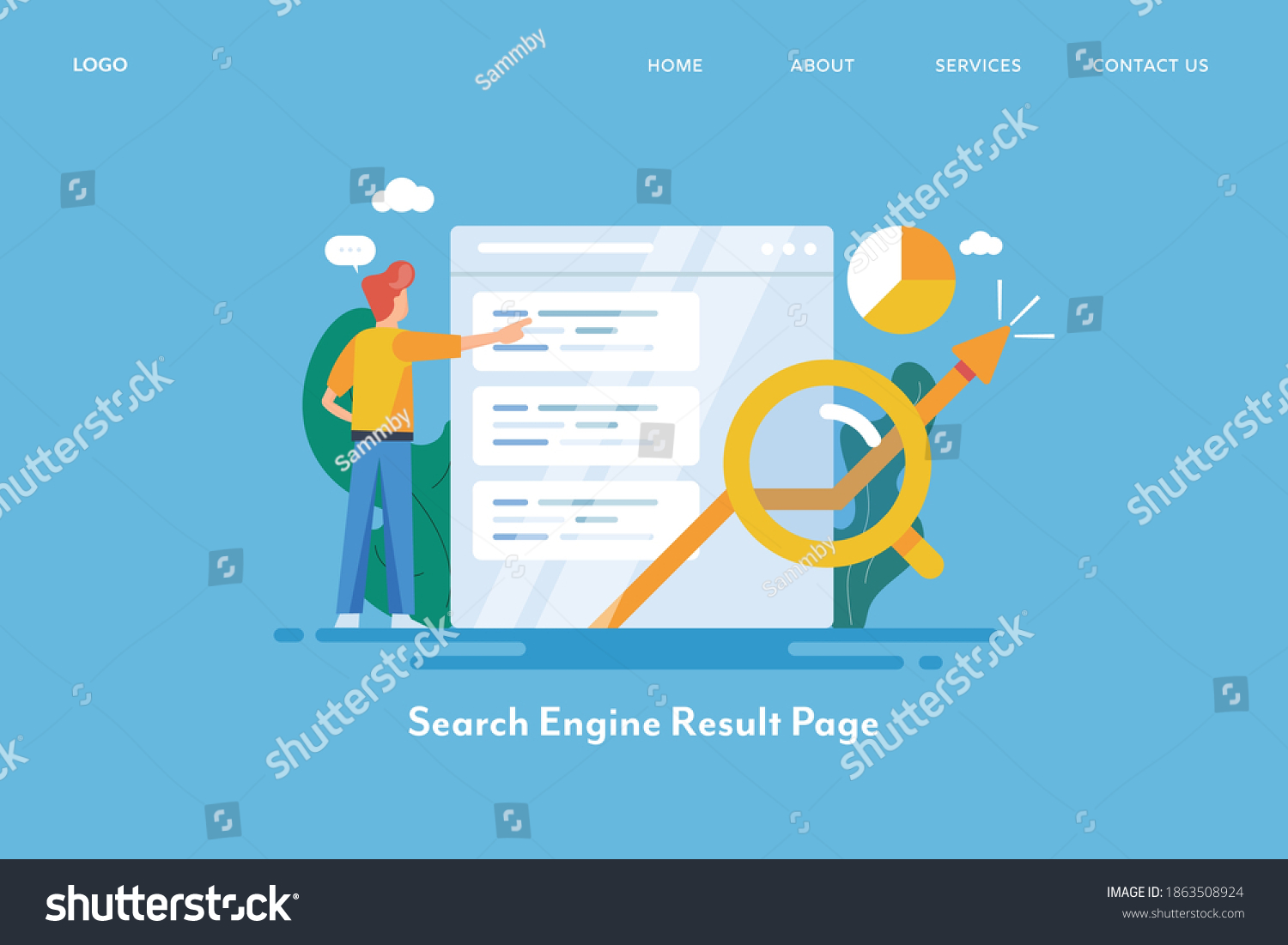 Concept of Search engine ranking, Analysis of - Royalty Free Stock ...