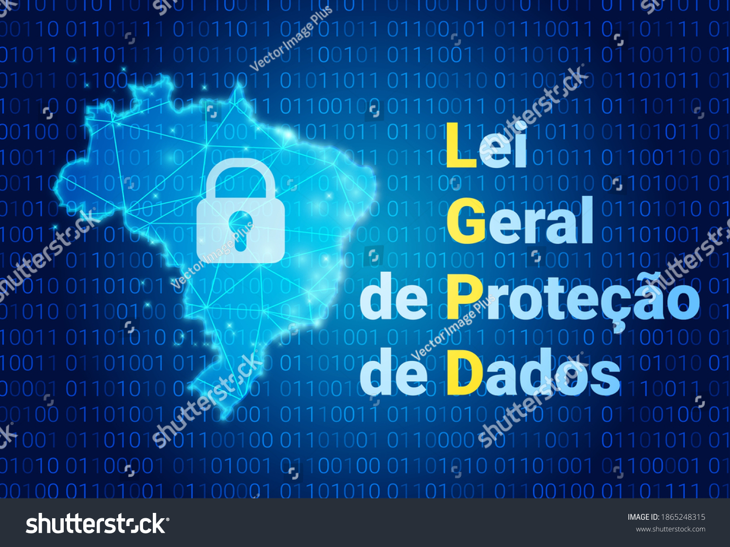 LGPD - Brazilian Data Protection Authority DPA, - Royalty Free Stock ...