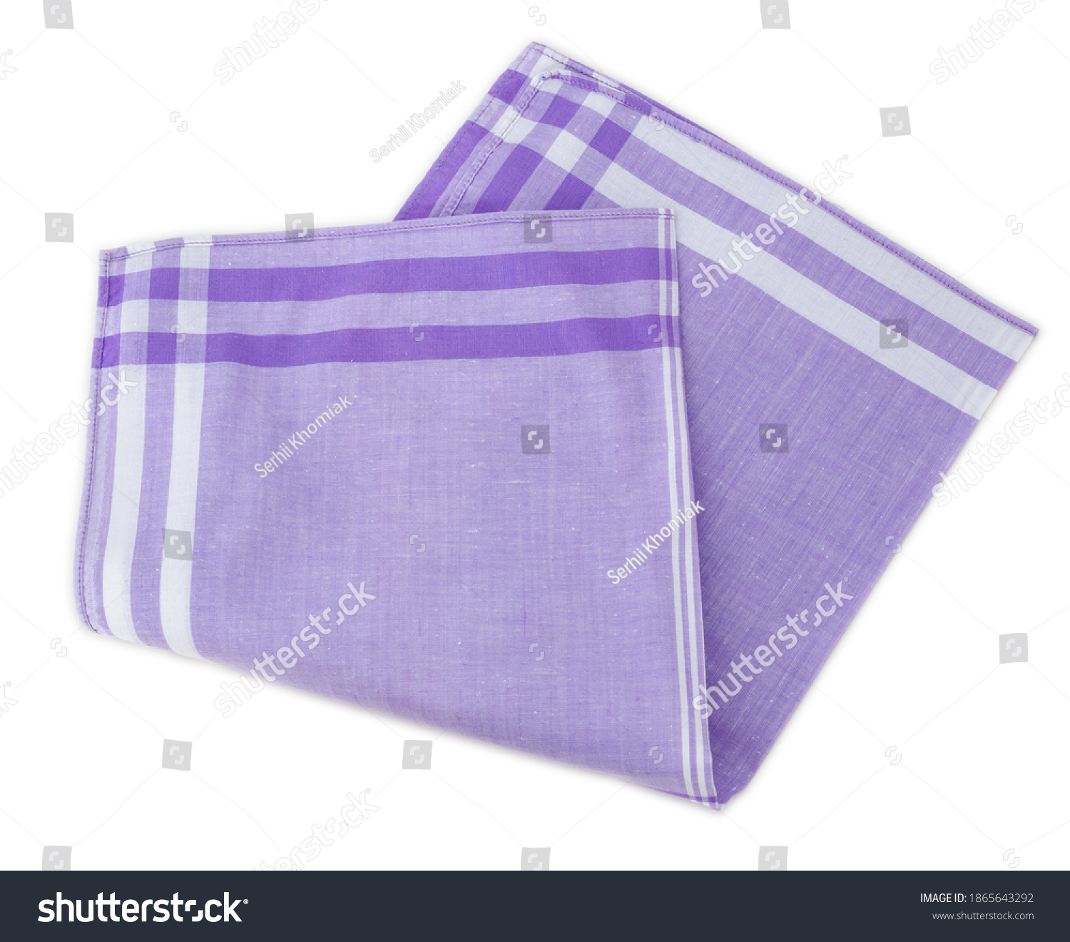 Handkerchief for men isolated on a white background. #1865643292