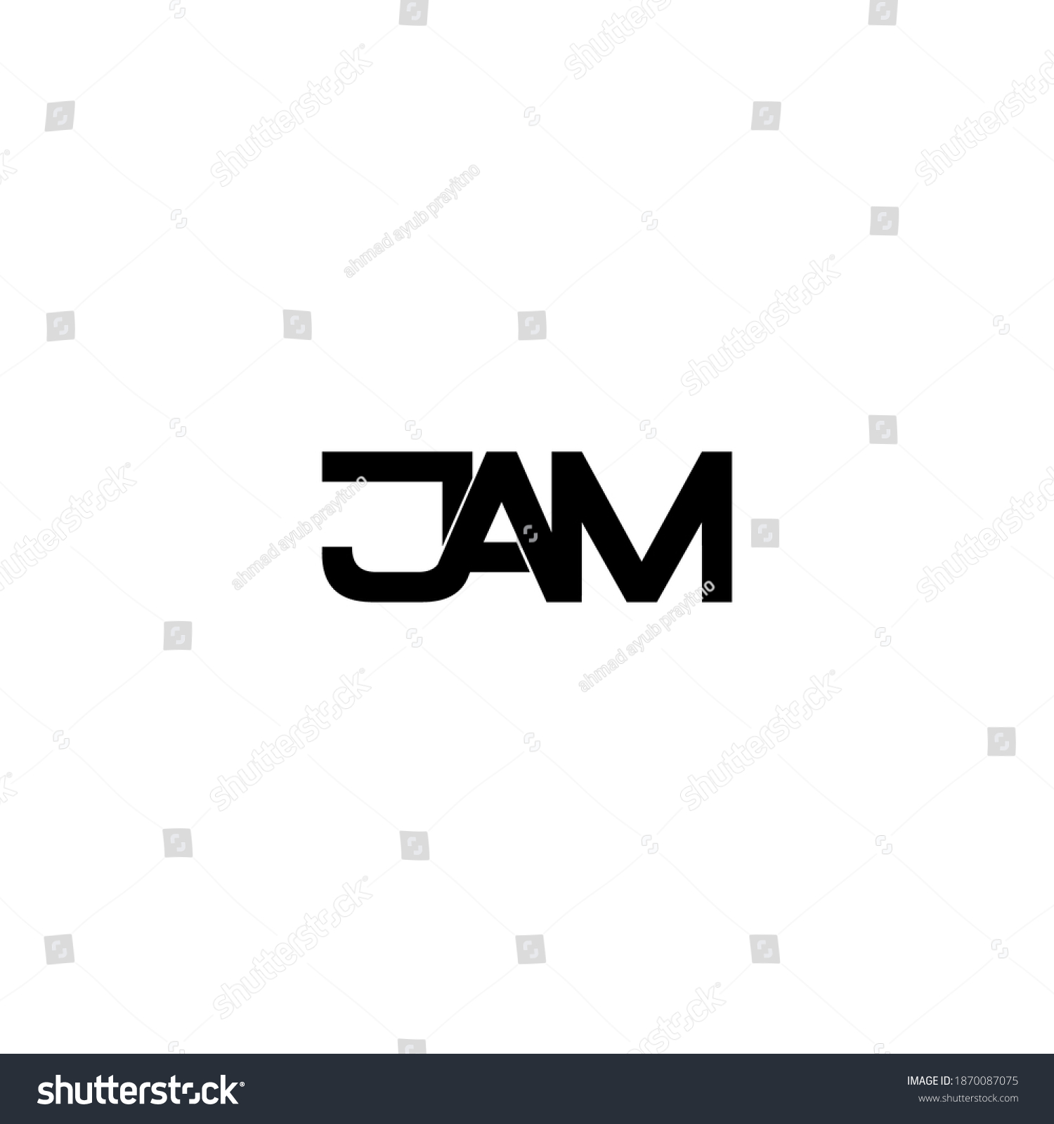 jam letter original monogram logo design #1870087075