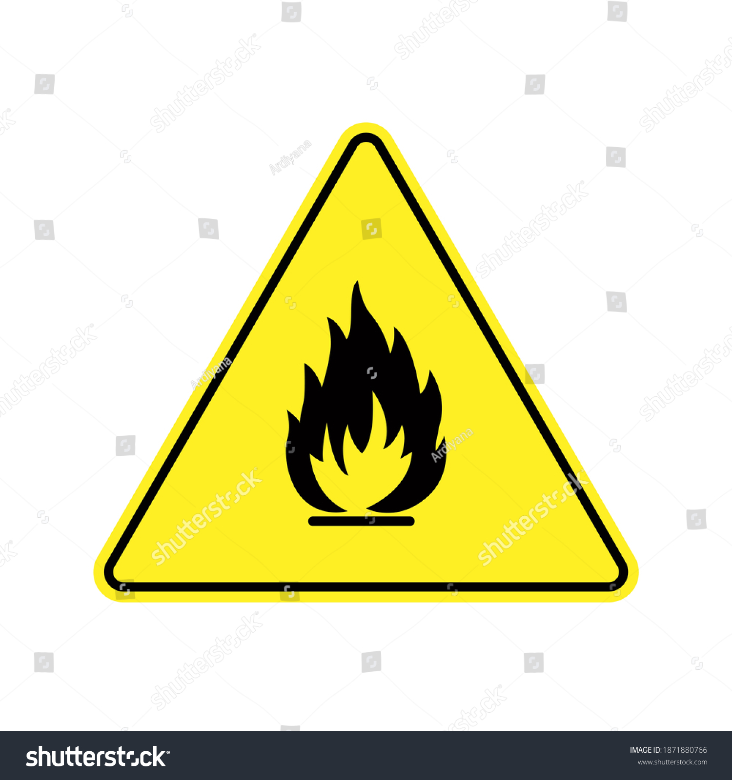 flammable icon and vector graphics - Royalty Free Stock Vector ...