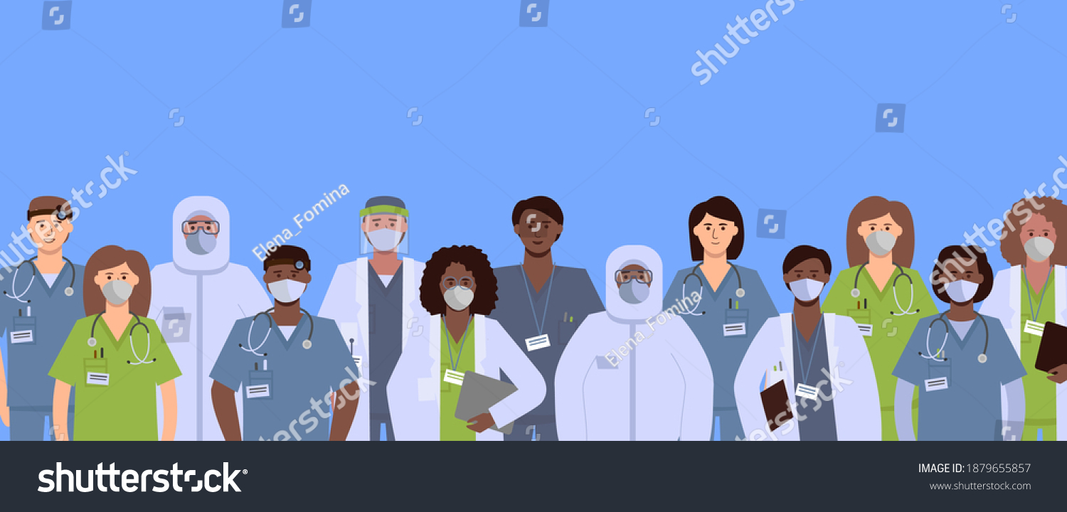 A diverse group of health care workers. Medical - Royalty Free Stock ...