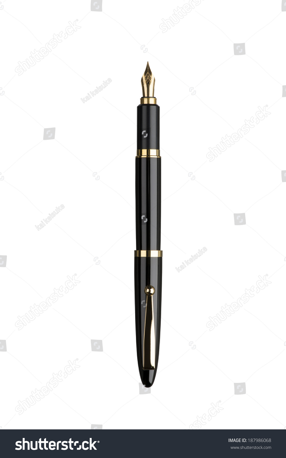 fountain pen isolated on white background #187986068