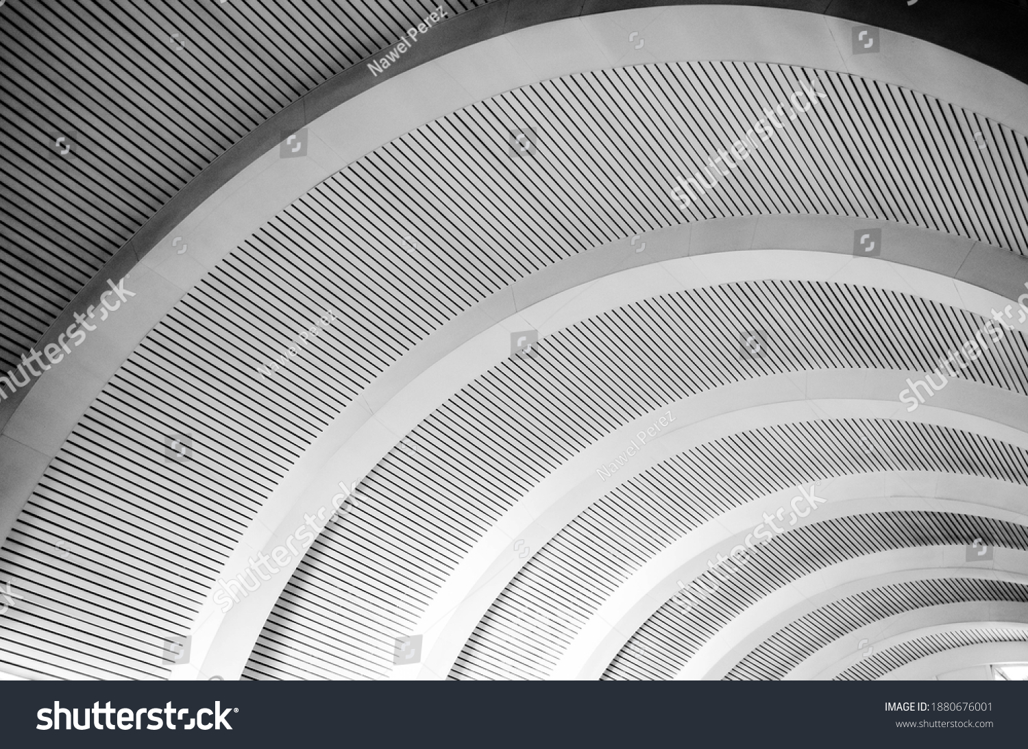 Curved roof arqued in black and white #1880676001