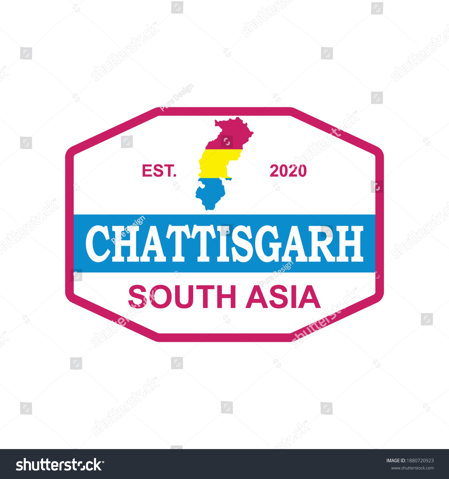 chhattisgarh map vector , india logo - Royalty Free Stock Vector ...