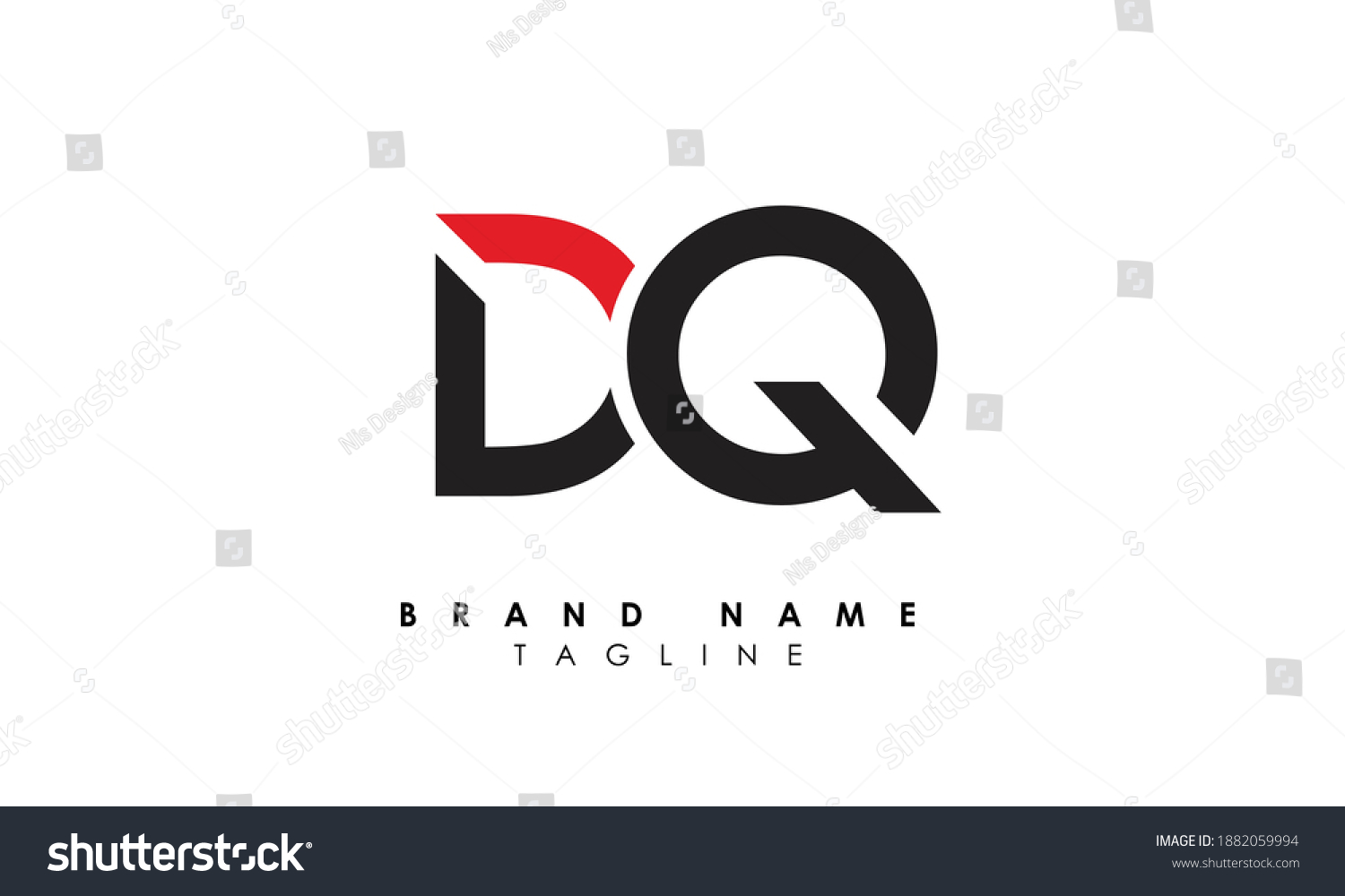 Alphabet letters Initials Monogram logo DQ, QD, - Royalty Free Stock ...