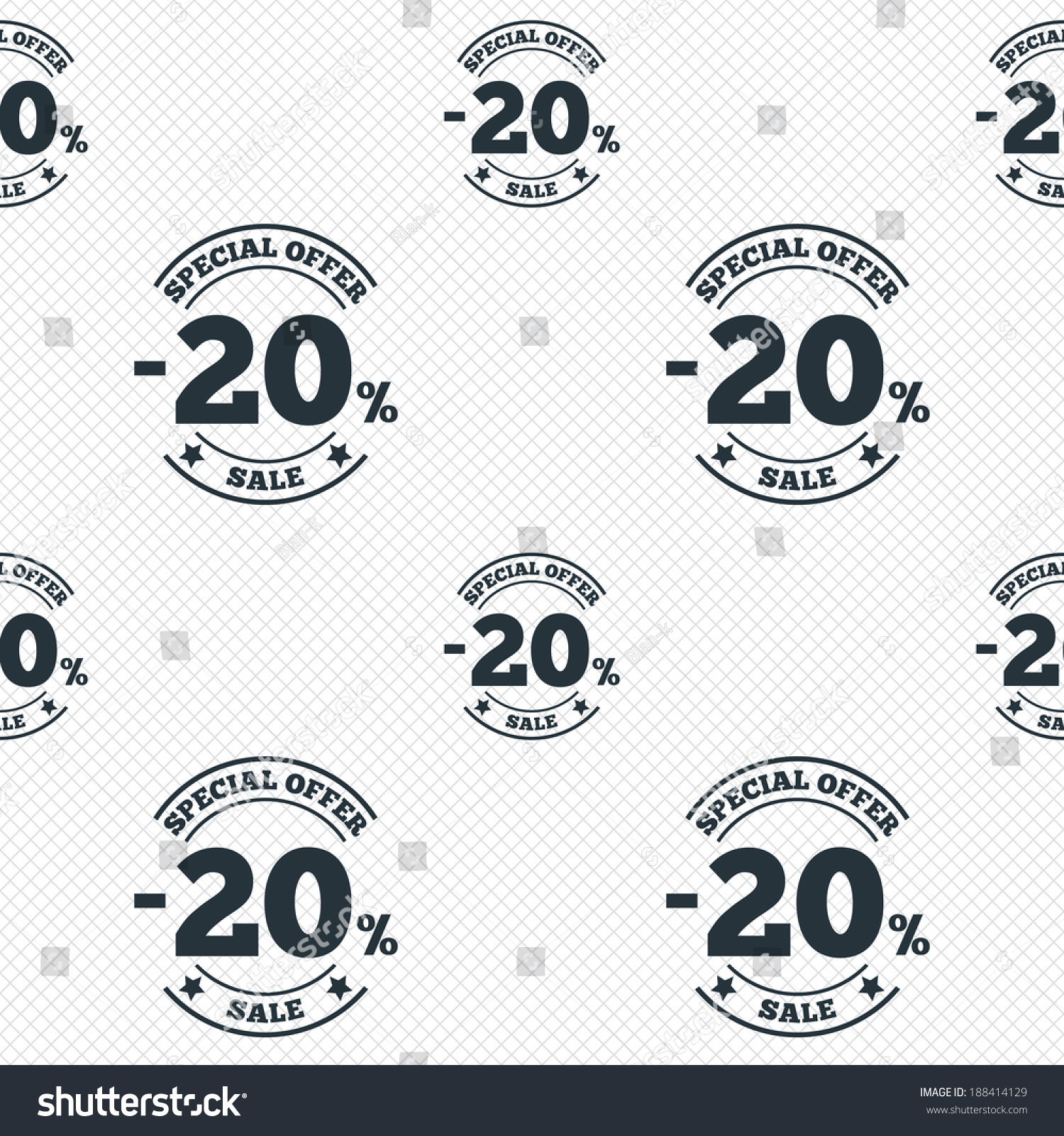 20 Percent Discount Sign Icon. Sale Symbol. - Royalty Free Stock Vector ...