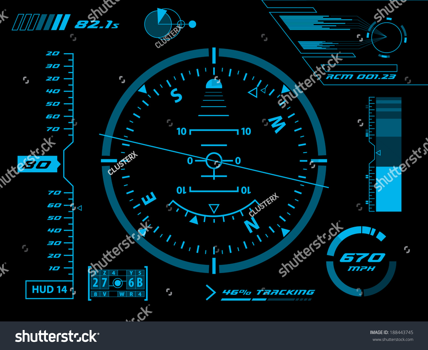 Royalty Free Sci Fi Futuristic User Interface Hud 188443745 Stock