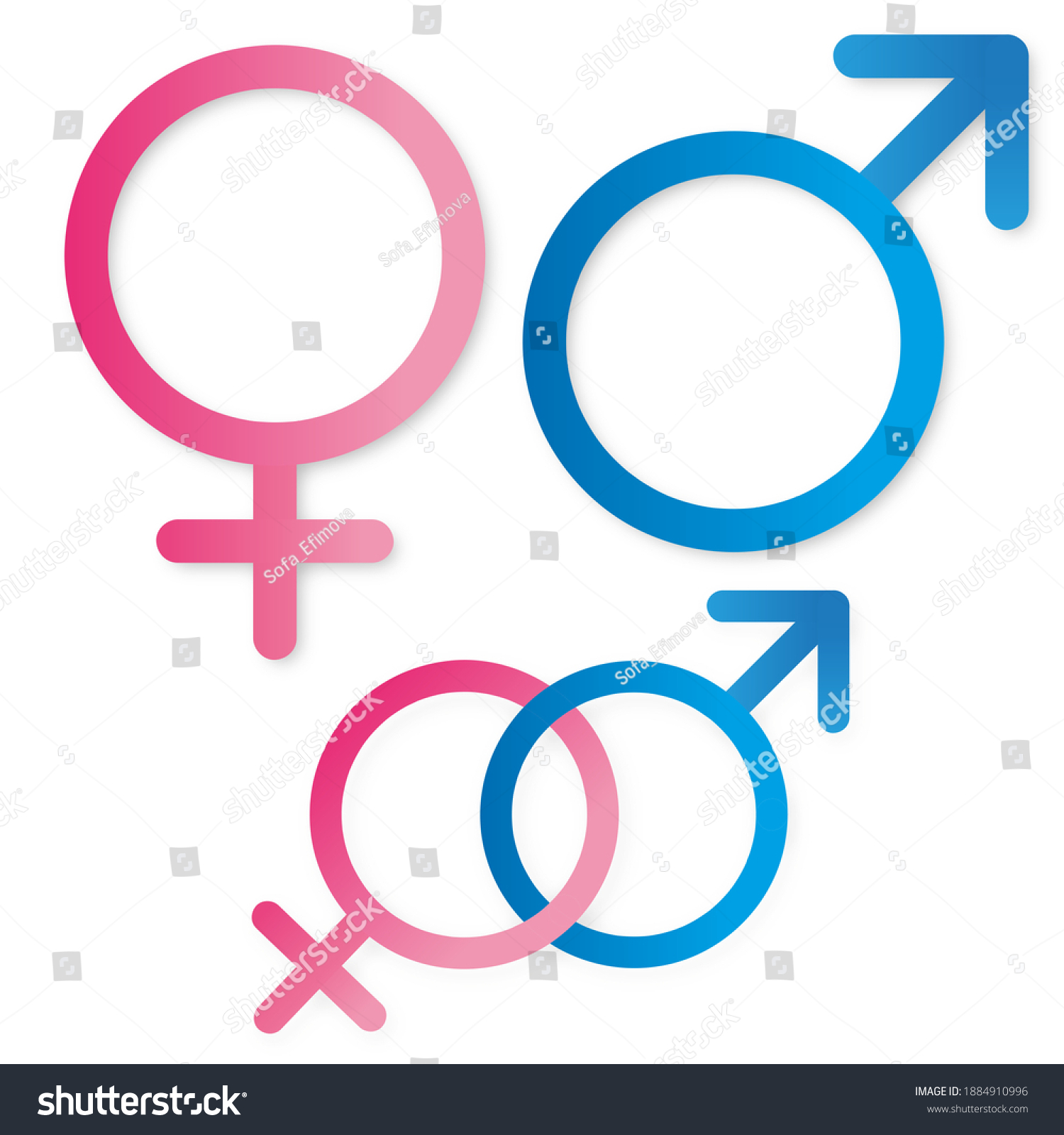 Gender signs. Female gender, Male gender and - Royalty Free Stock Photo ...