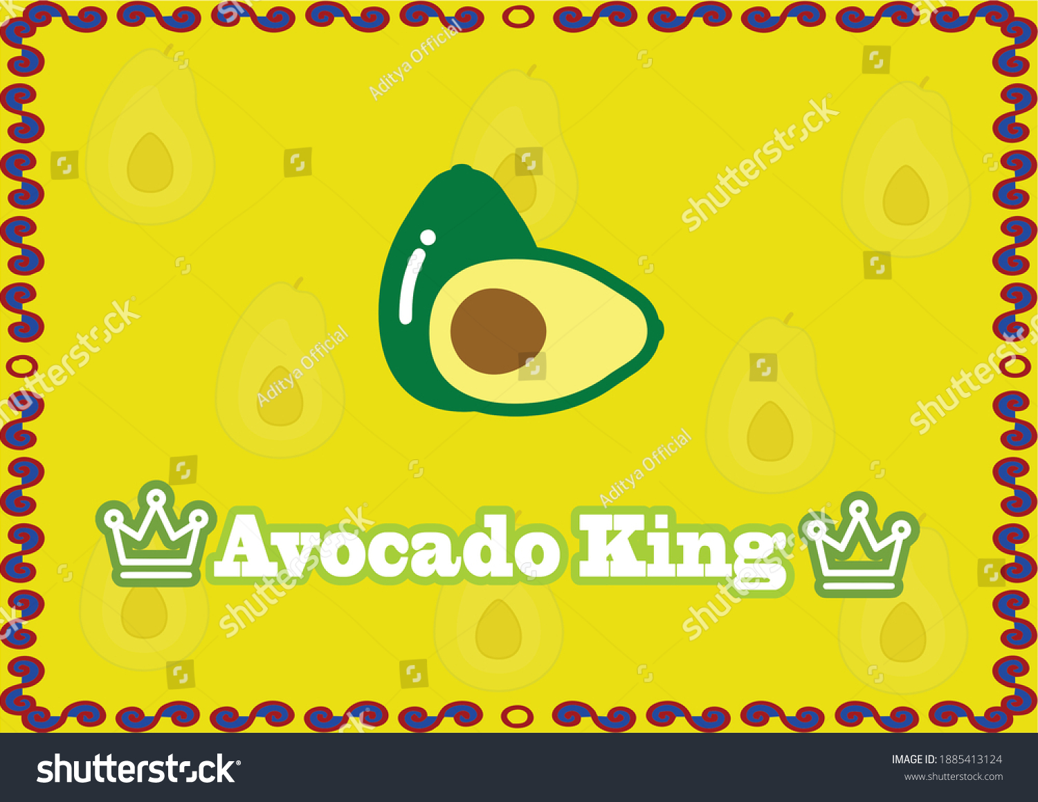 Avocado king Is an avocado of choice with Royalty Free Stock Photo
