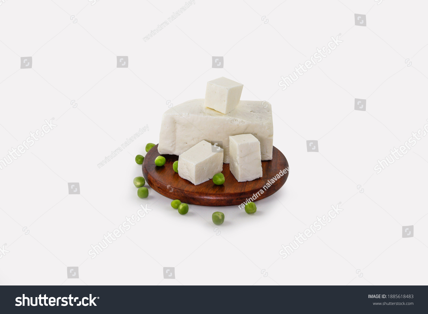 paneer or cheese isolate on white background #1885618483