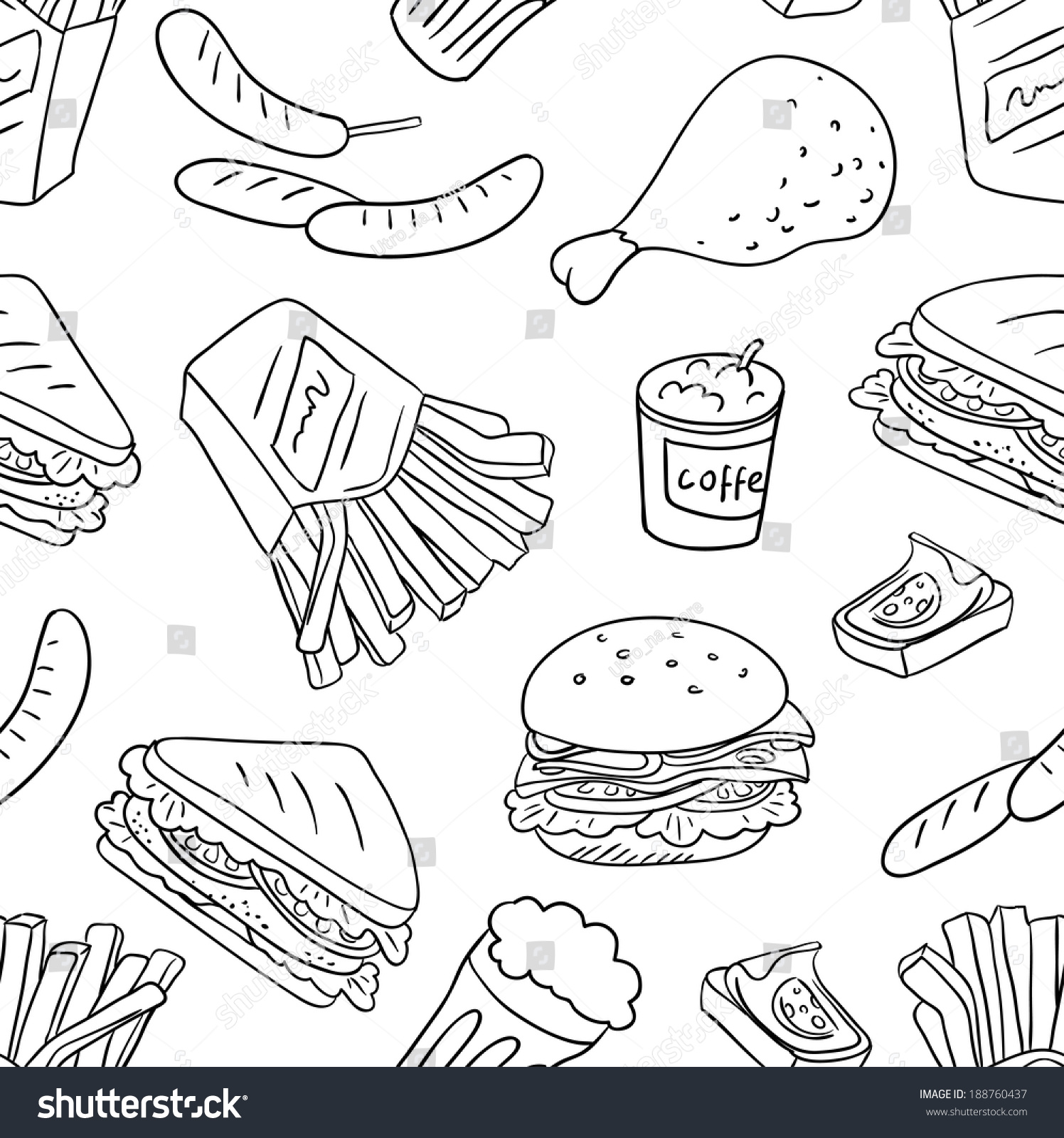 fast food texture