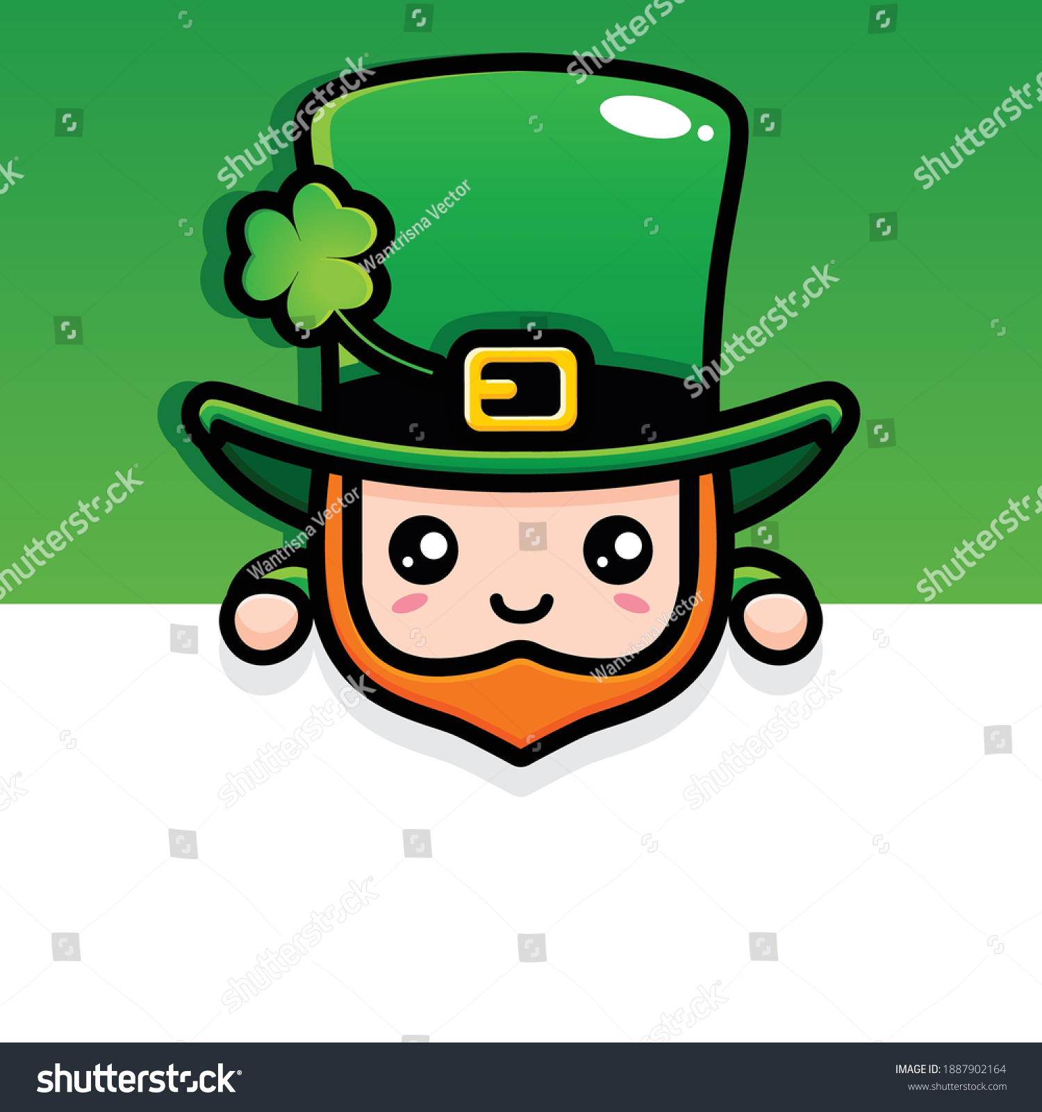 Saint Patrick Day Cartoon Character Leprechaun Royalty Free Stock