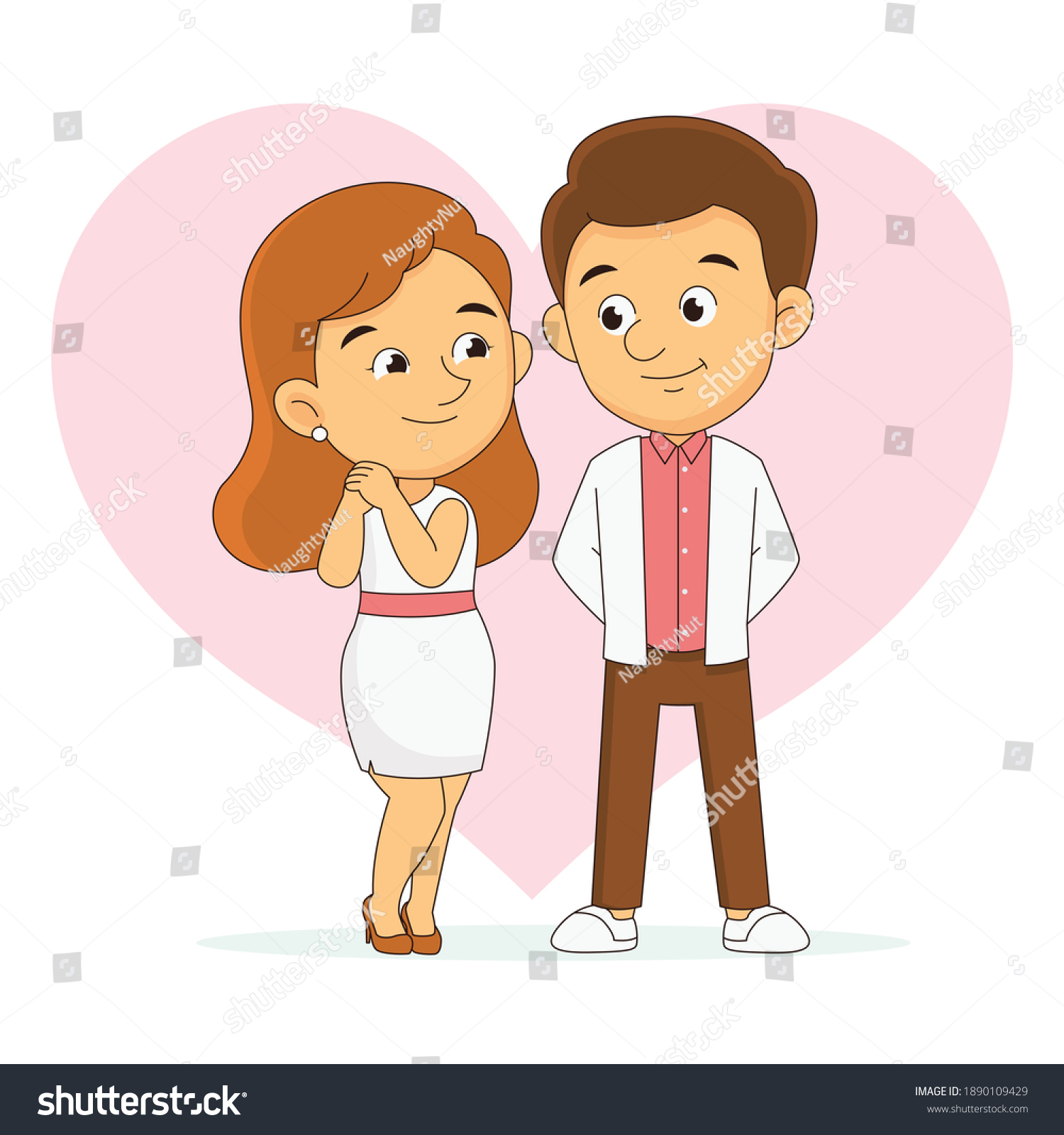 Romantic loving man and woman together - Royalty Free Stock Vector ...