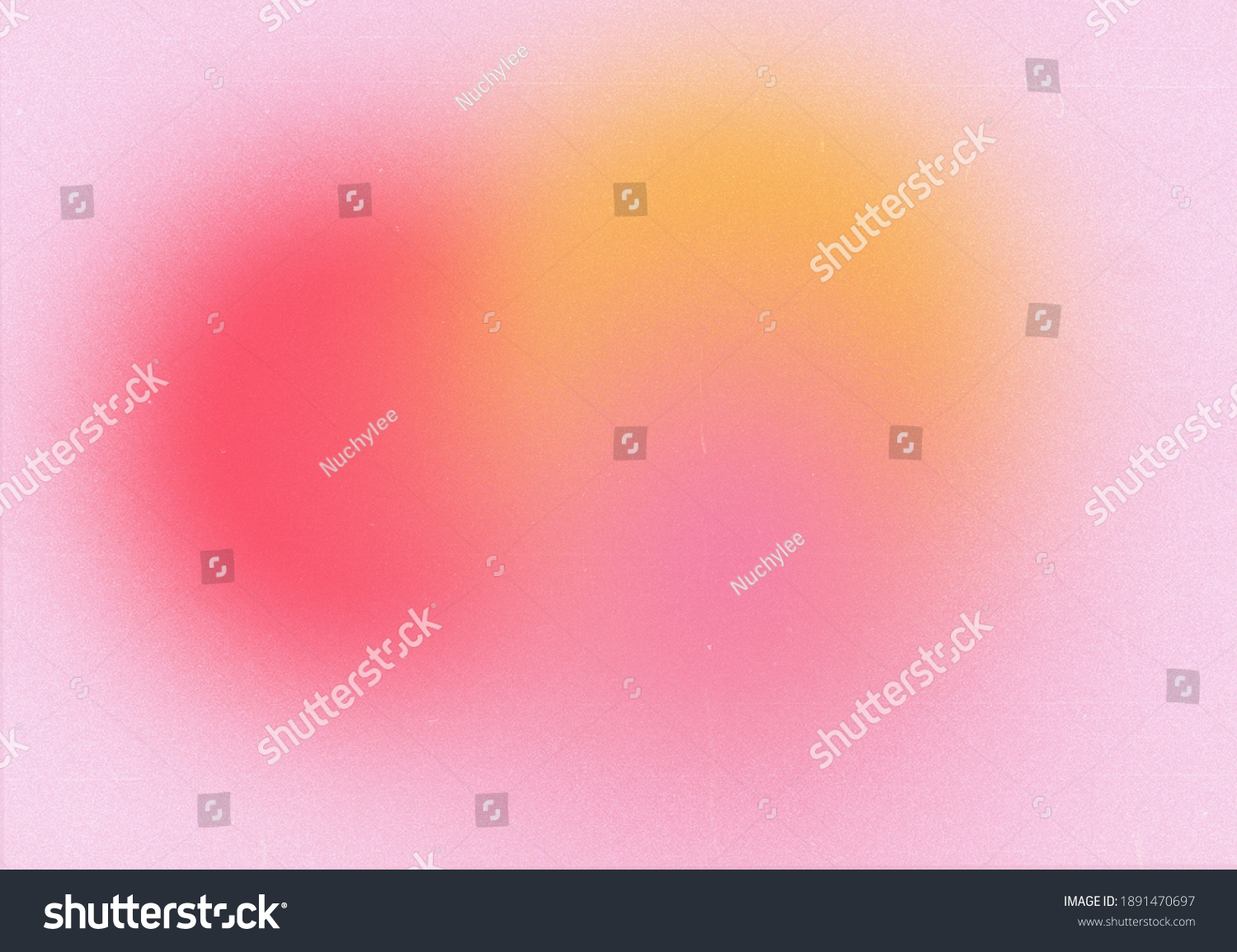 Abstract gradient blurred pattern colorful with grain noise effect background, for product design and social media #1891470697