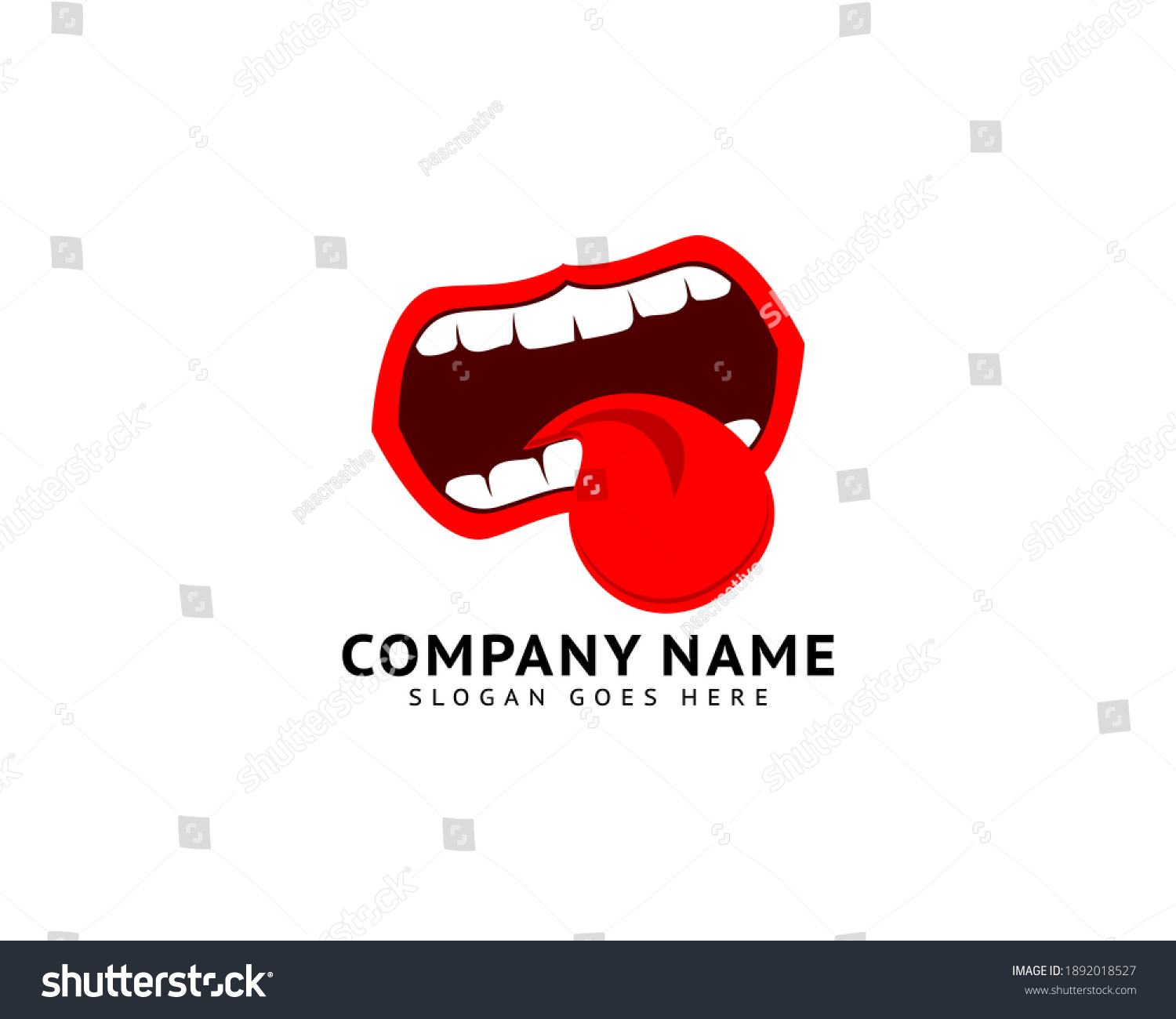Lips Logo Icon Design Mouth Symbol Vector Royalty Free Stock Vector