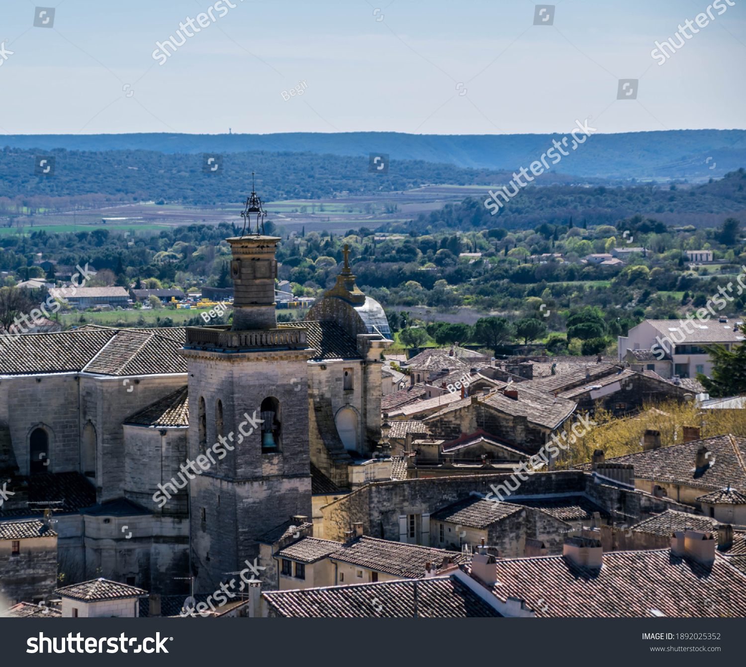 Uzès, city of Gard in the Occitanie region, France. #1892025352