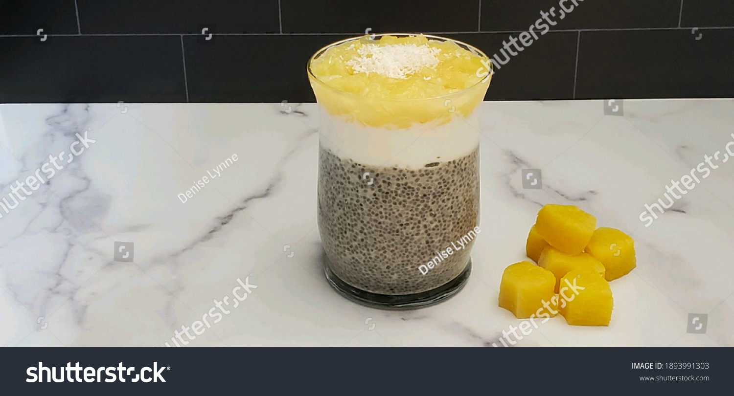 Pineapple Coconut, Pina Colada Chis Seed Pudding #1893991303