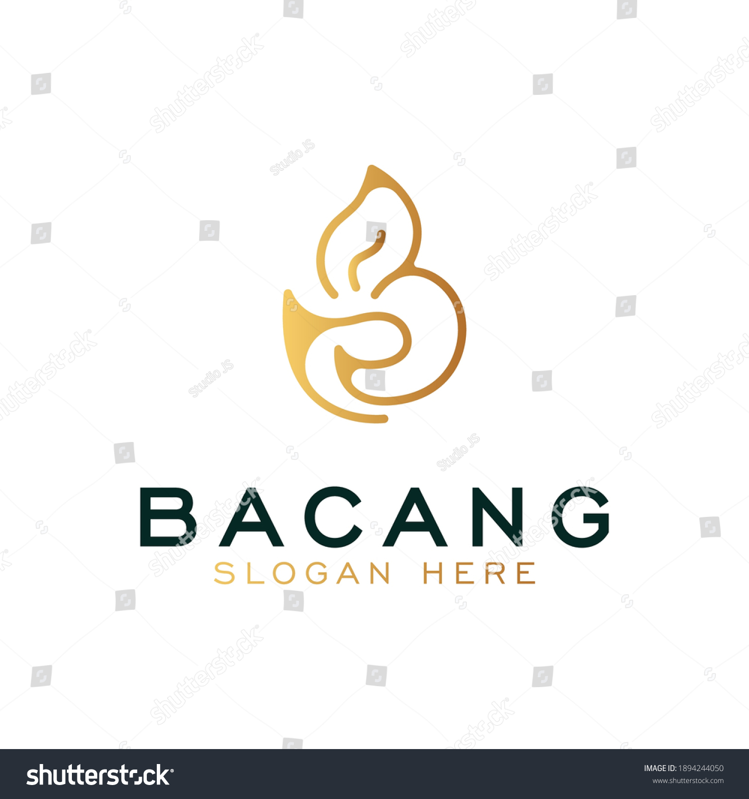 Luxury Vector Logotype . Premium Letter B Logo - Royalty Free Stock ...