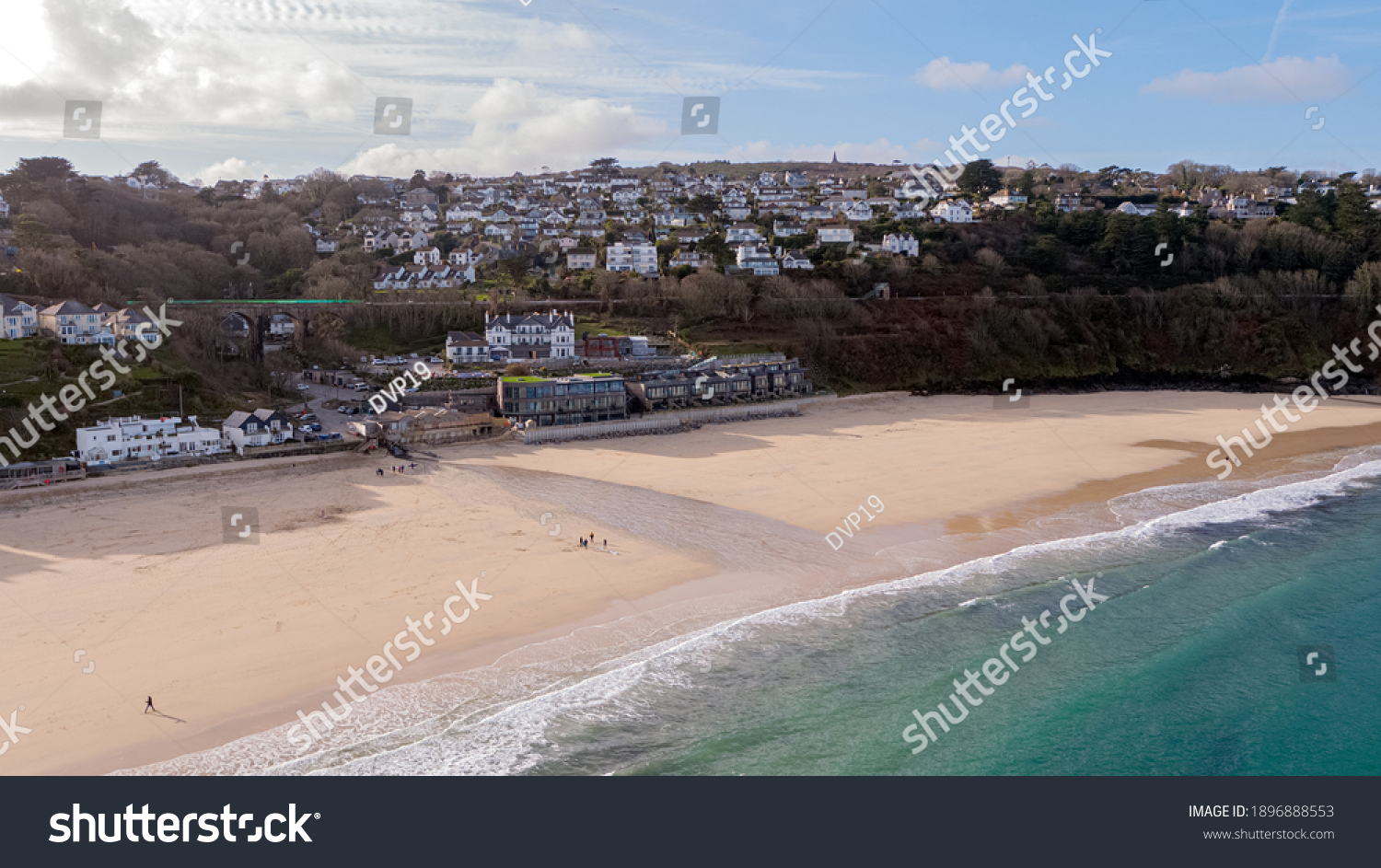 Carbis Bay in Cornwall where the G7 Summit will be taking place in June #1896888553