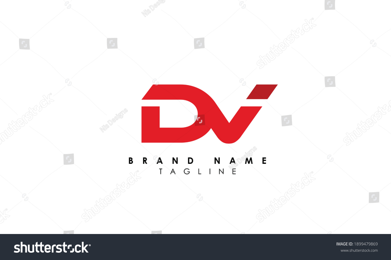 Alphabet letters Initials Monogram logo DV, VD, - Royalty Free Stock ...