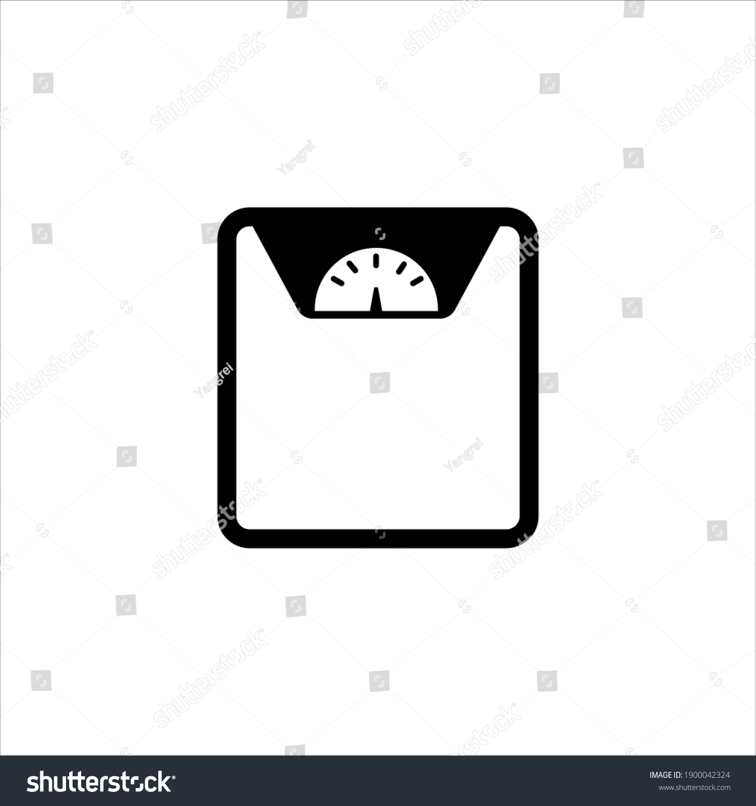 Scales Icon Weight Scale Symbol Sign Design Royalty Free Stock Vector 1900042324 