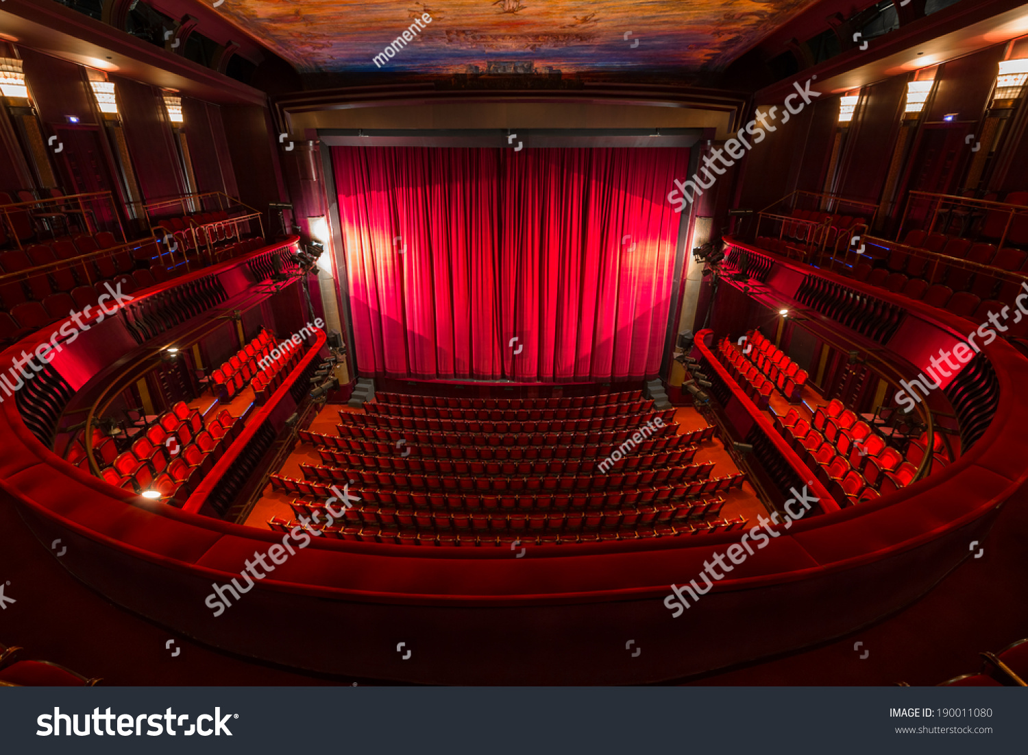 an old theater auditorium, interior #190011080