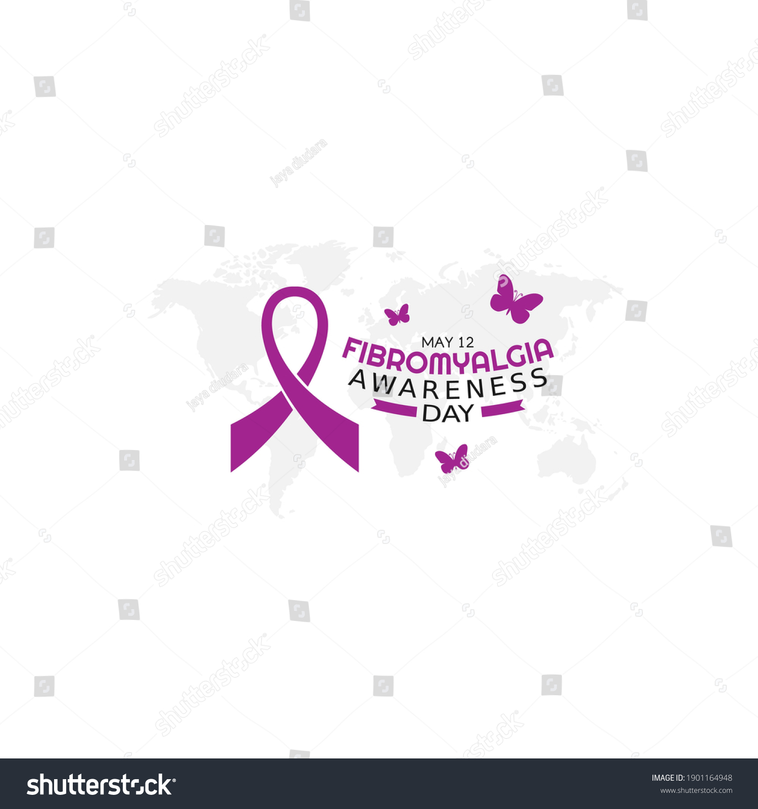 Vector Graphic Of Fibromyalgia Awareness Day Royalty Free Stock