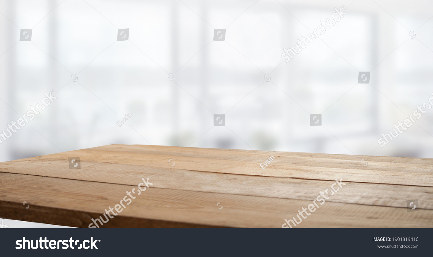 blurred window background with table #1901819416