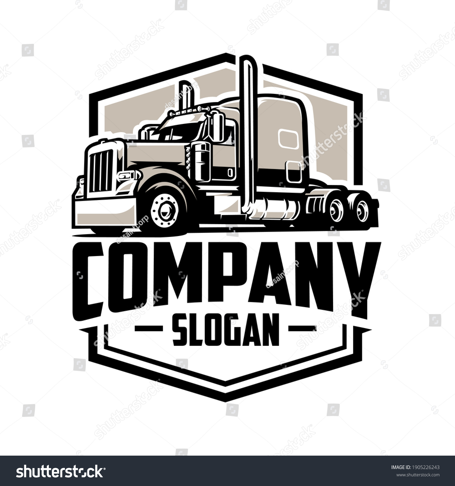 Trucking Company Logo Semi Truck Logo Royalty Free Stock Vector Avopix Com