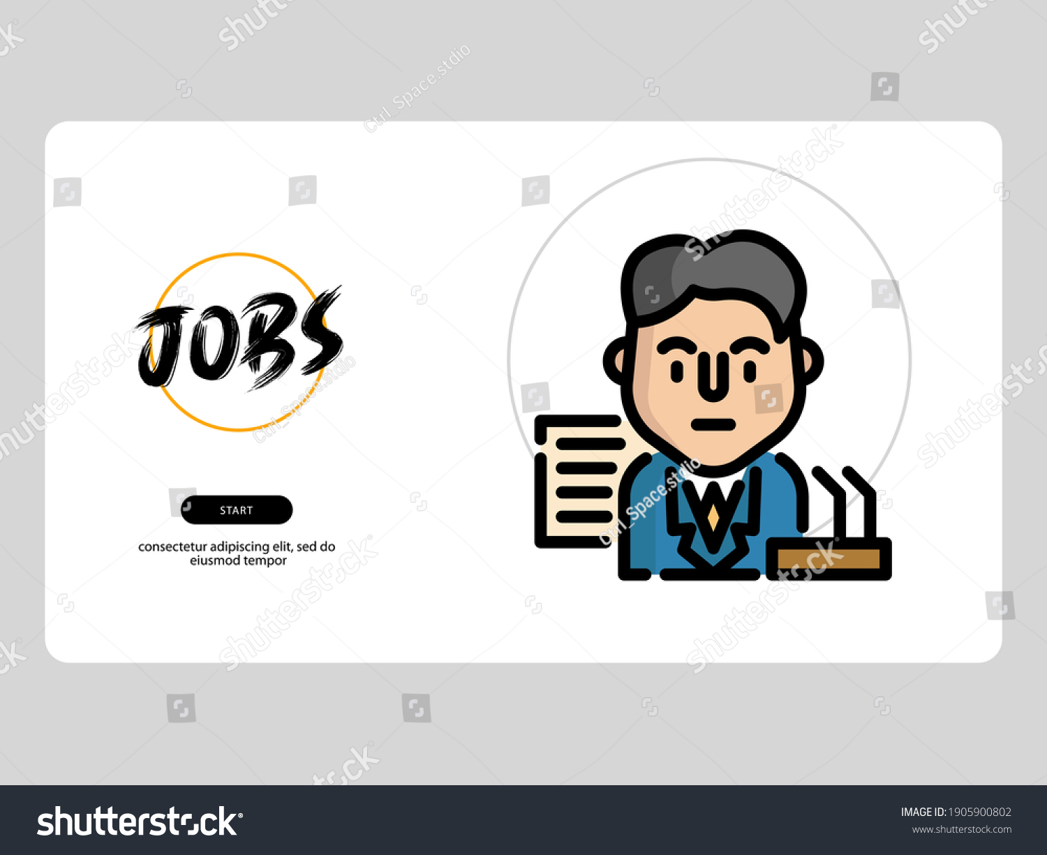 politician avatar on white background, very - Royalty Free Stock Vector ...