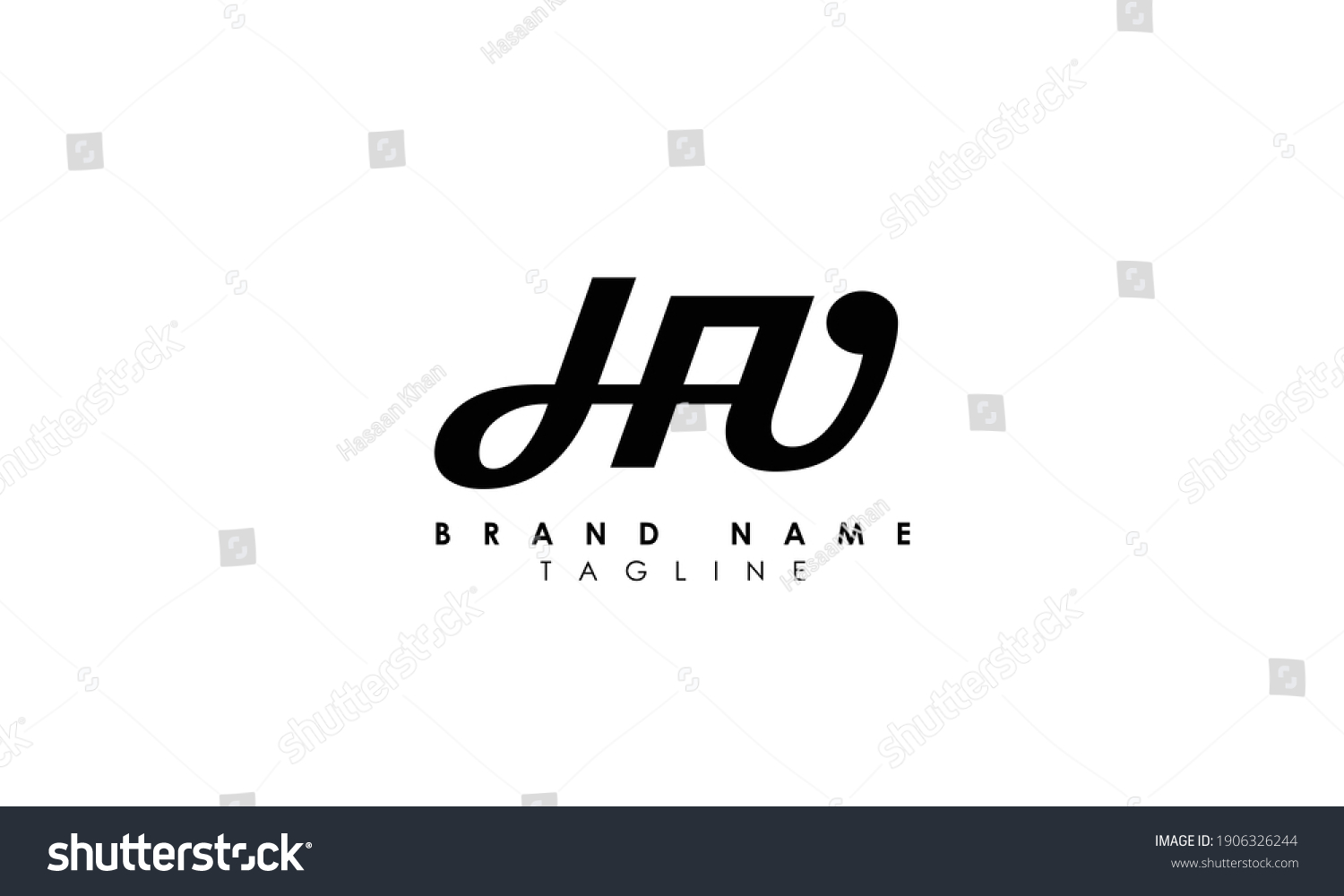 Alphabet Letters Initials Monogram Logo Hv Vh Royalty Free Stock