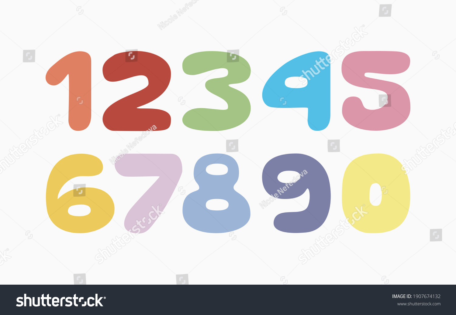 Latin alphabet and numbers for kids - Royalty Free Stock Photo ...