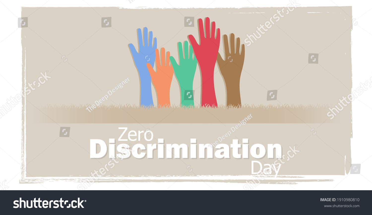 Zero Discrimination Day March 1. - Royalty Free Stock Vector 1910980810 ...