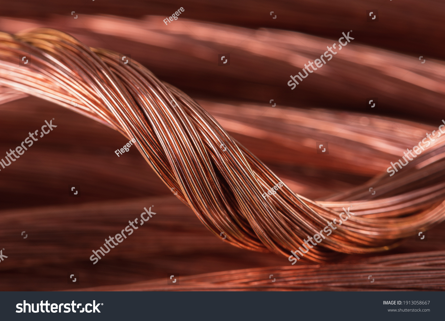 Copper wire cable, raw material energy industry #1913058667