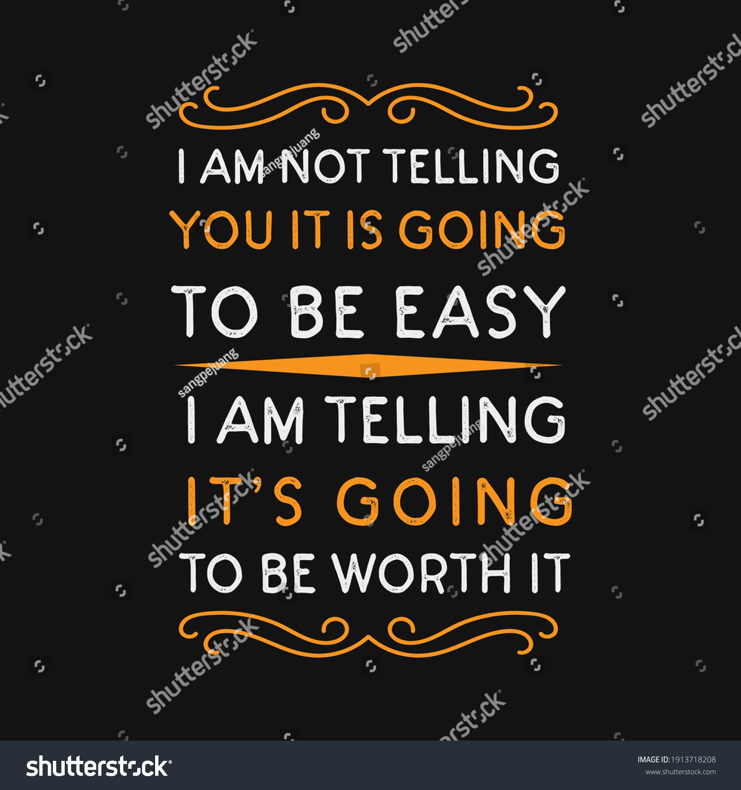 Inspirational Motivational Quotes I Am Not - Royalty Free Stock Vector 