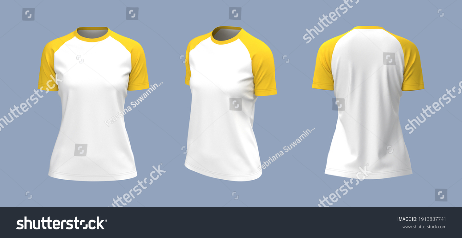 Download Short Sleeve Raglan T Shirt Mockup 3d Royalty Free Stock Photo 1913887741 Avopix Com