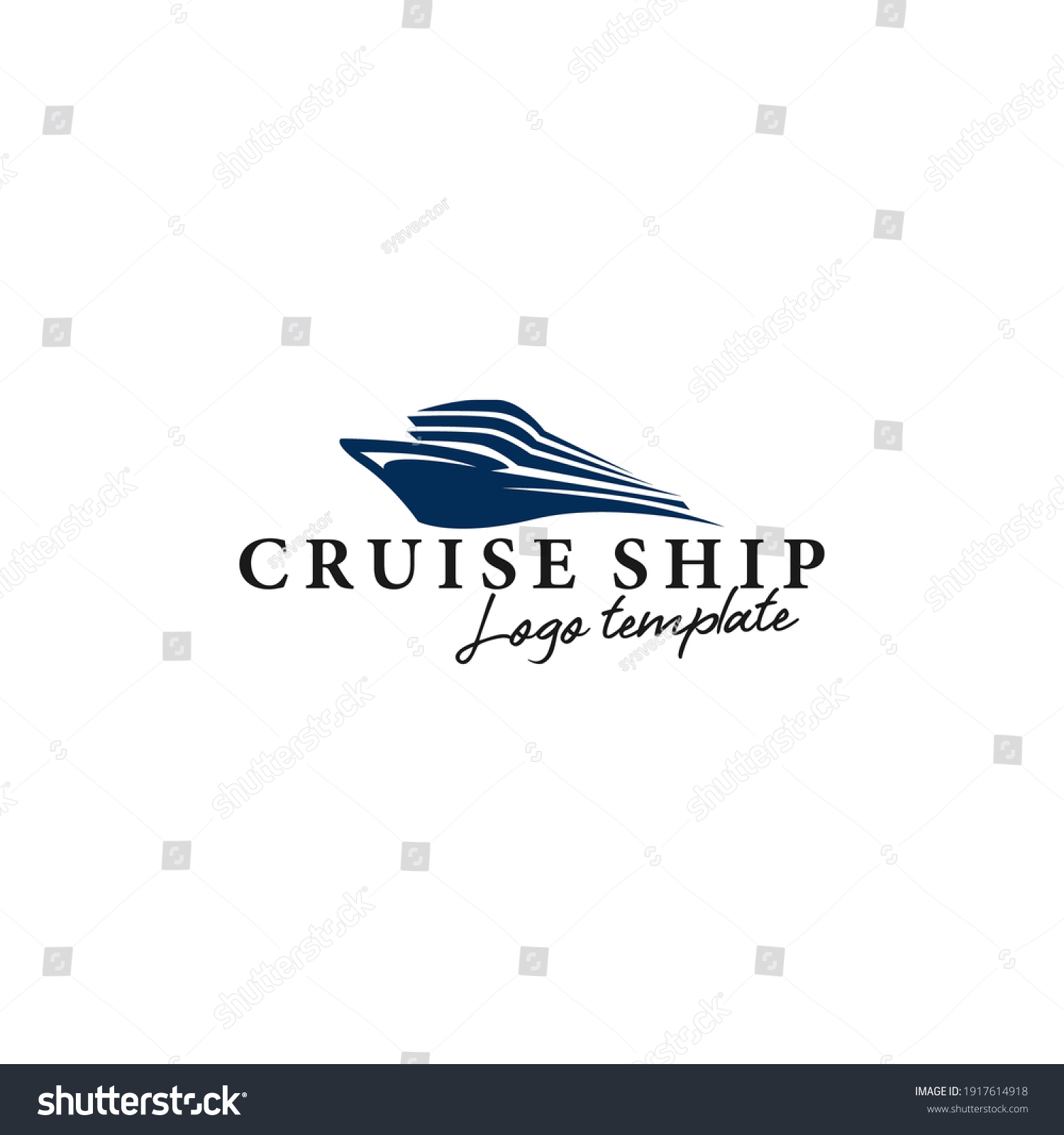 Ship, Cruise and Boat Logo Design Template - Royalty Free Stock Vector ...