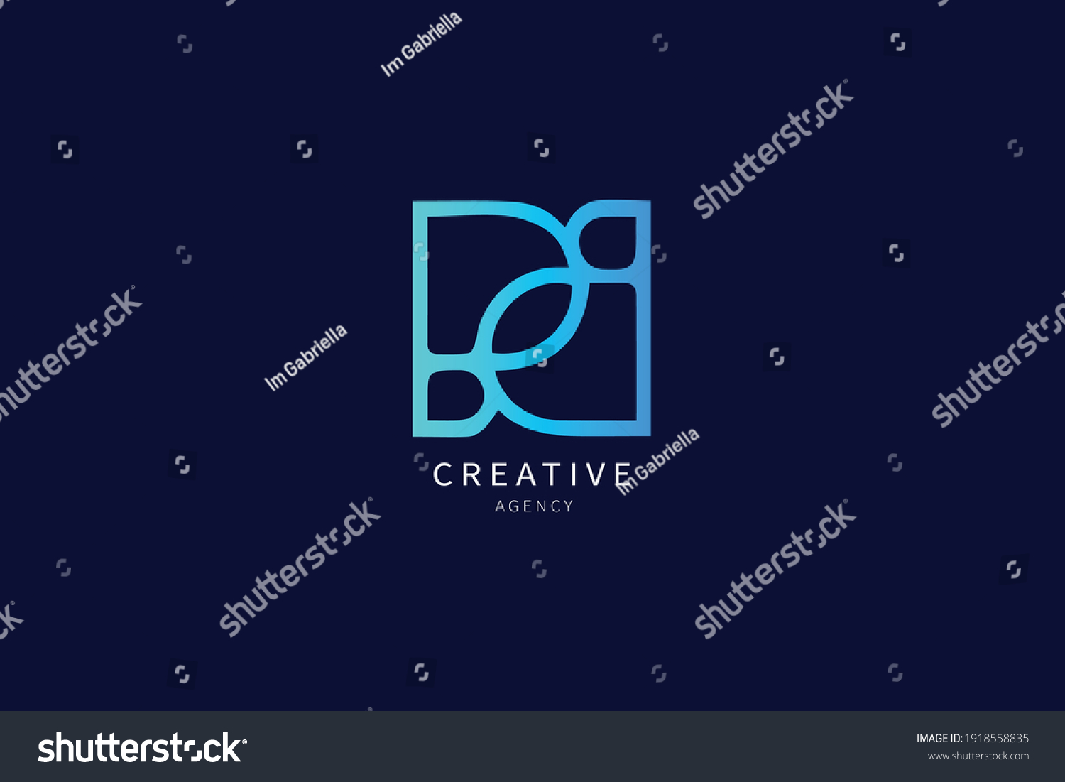 B Letter Logo Monogram Minimalist Design - Royalty Free Stock Vector ...