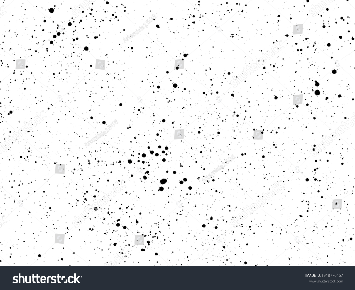 Ink blots Grunge urban background. Texture Vector. Dust overlay distress grain. Black paint splatter, dirty, poster for your design. Hand drawing illustration #1918770467