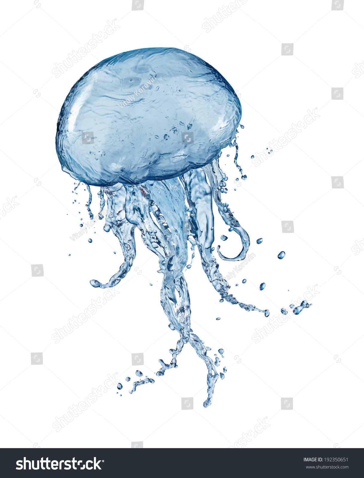 Water splash jellyfish #192350651