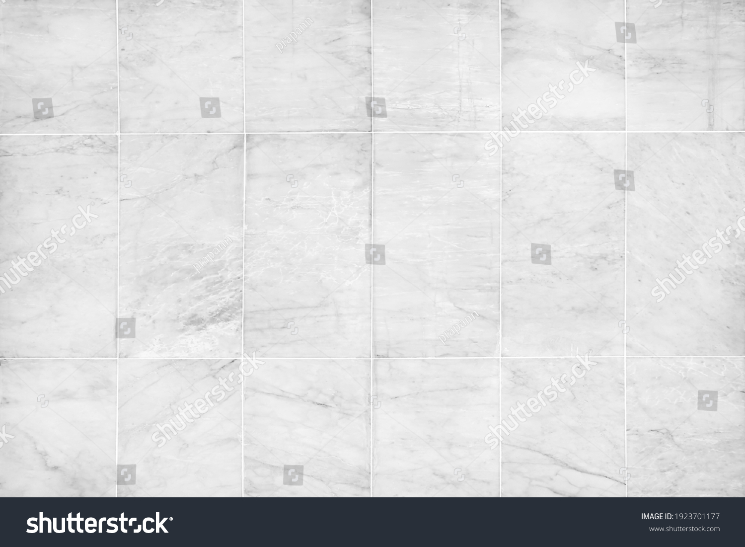 White marble texture abstract background pattern or marble tile wall. #1923701177
