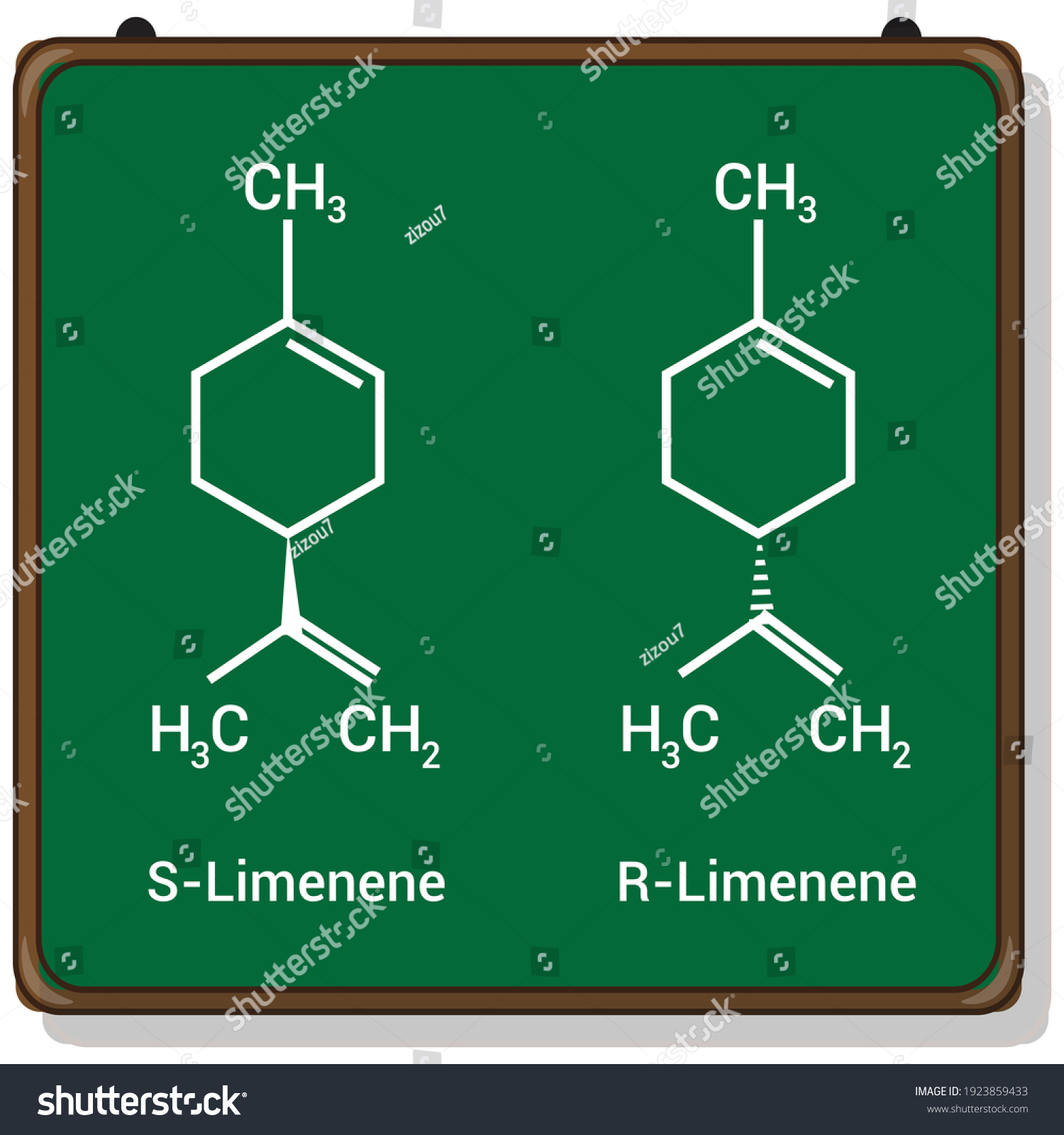 Chemical Structure Of Limonene (C10H16) - Royalty Free Stock Vector ...