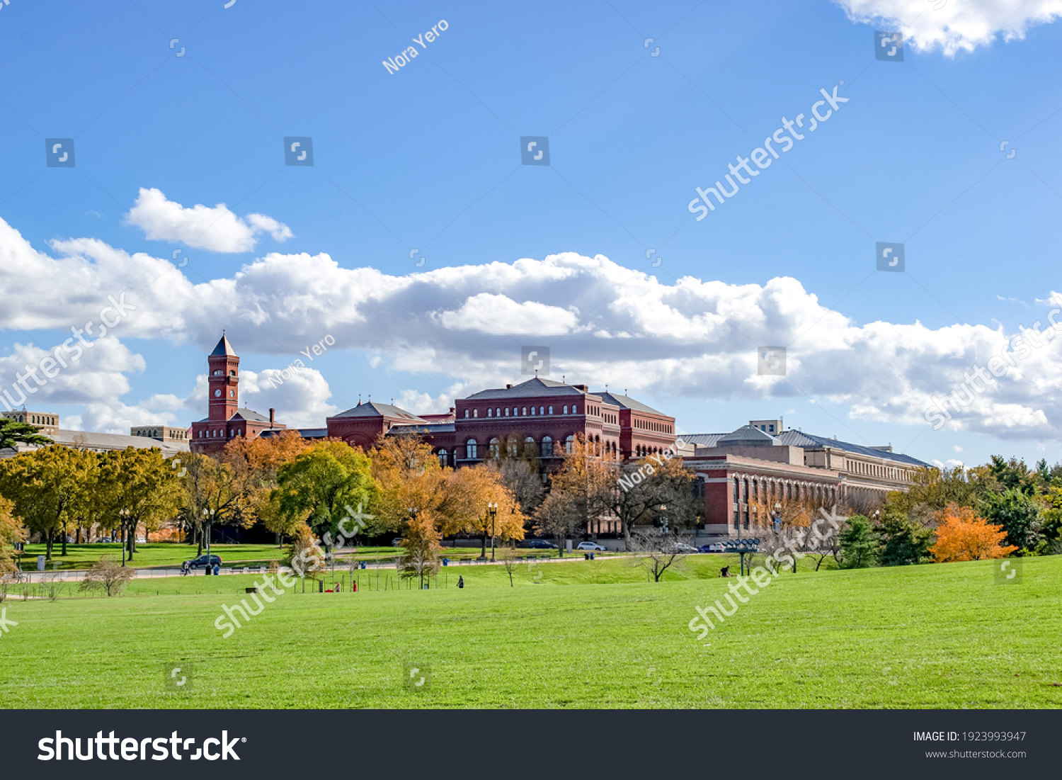 beautiful view of clemson university historic building on a sunny day #1923993947