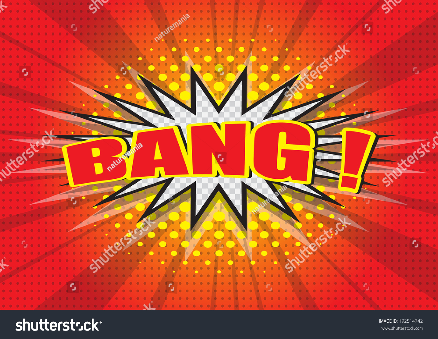 Bang ! - Comic Speech Bubble, Cartoon - Royalty Free Stock Vector 